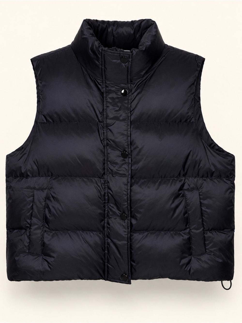 NWT Beyond Yoga Big Cozy Puffer Vest Black Size M